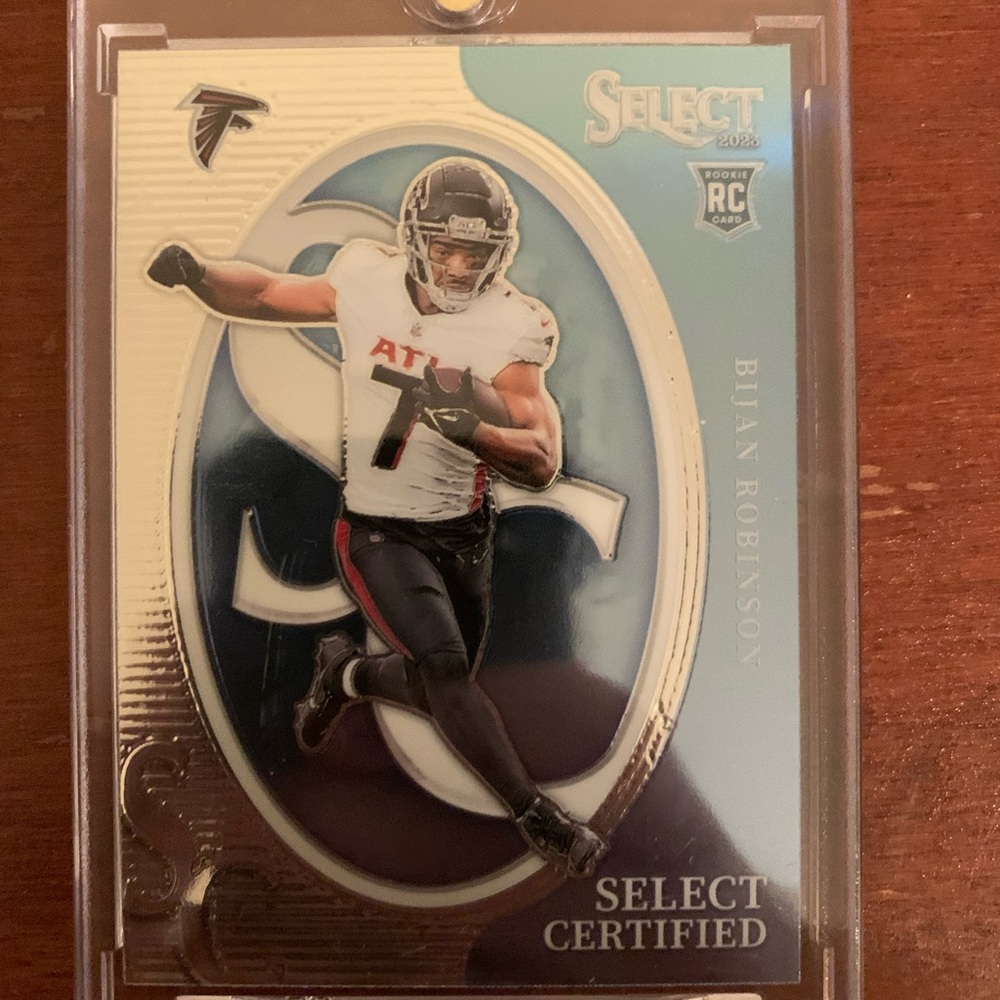 Panini Select Certified Football Card with Blue and Black Accents